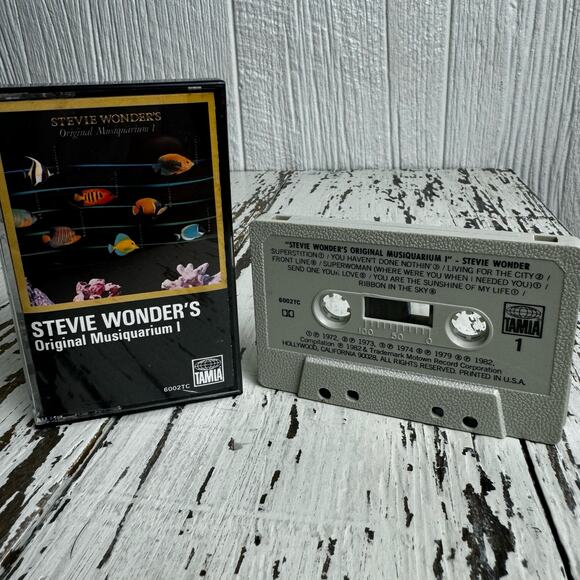 Stevie Wonder's Original Musiquarium 1977 Tamia Cassette Tape Blues Pop Soul Vtg - Picture 4 of 6